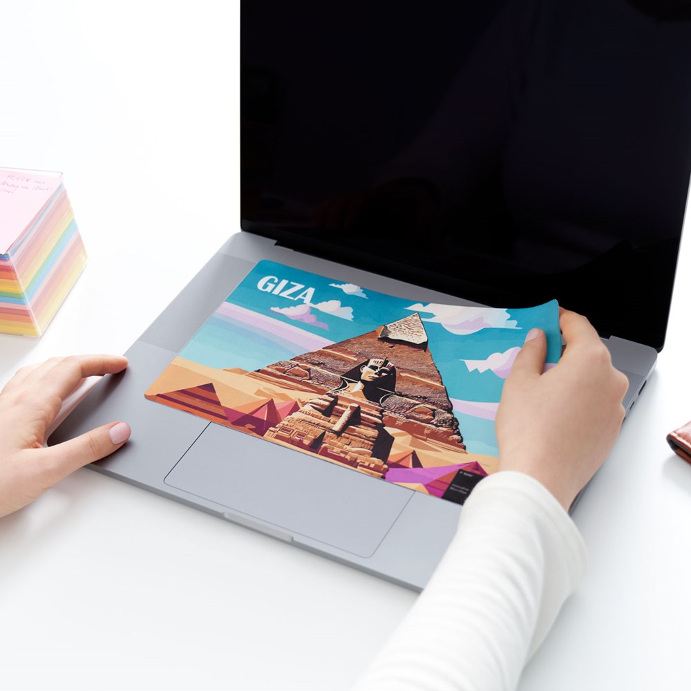 LapKoser® 3in1 Notebookpad 21x15 cm mit Standard-Einlegekarte, All-Inclusive-Paket