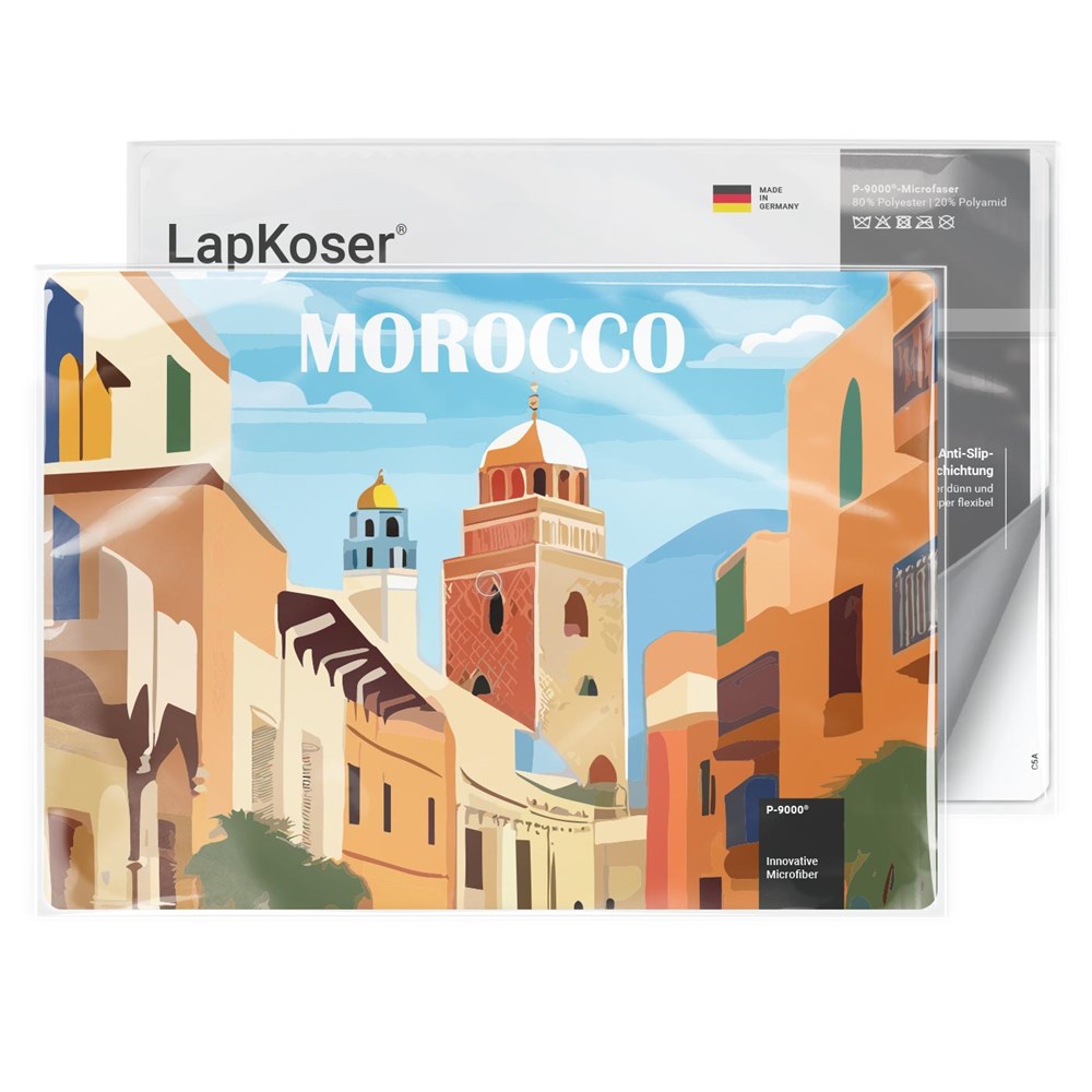 LapKoser® 3in1 Notebookpad 21x15 cm mit Standard-Einlegekarte, All-Inclusive-Paket