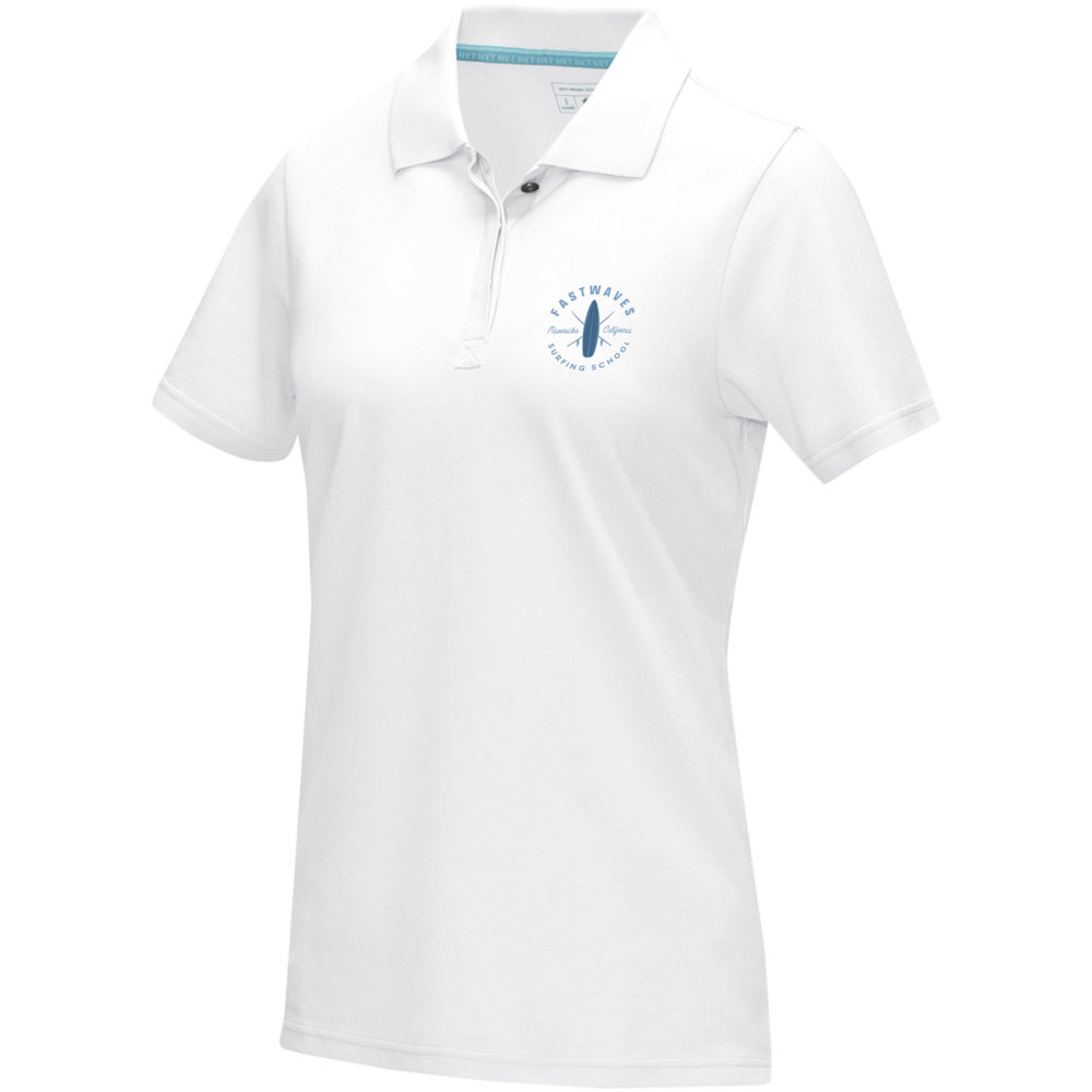 Graphite Poloshirt aus Bio-Baumwolle für Damen